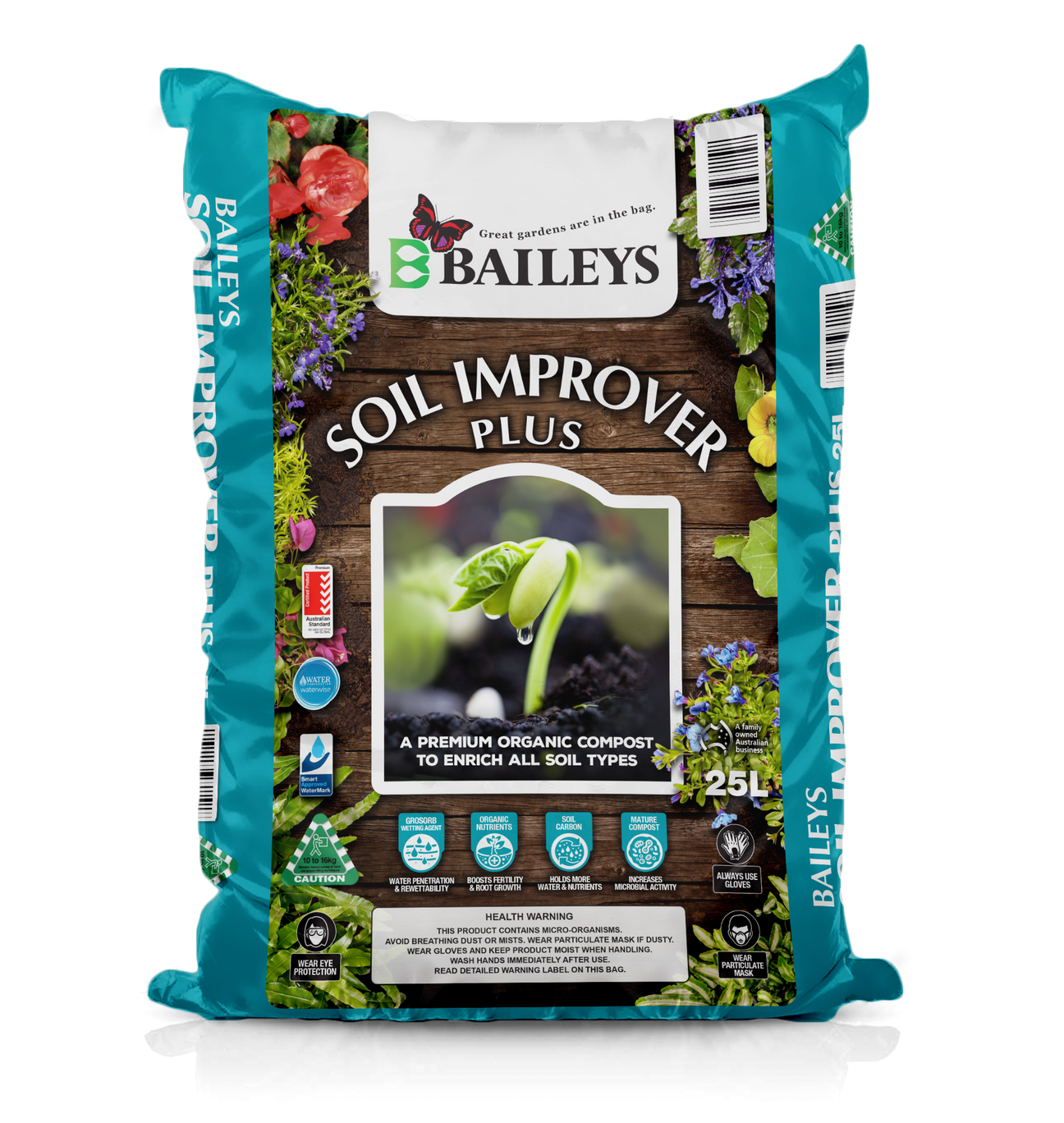 Soil Improver Plus 25L – Baileys Grow Gardens